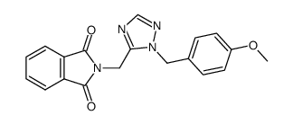 5-(phthalimidomethyl)-1-(4-methoxybenzyl)-1,2,4-triazole Structure