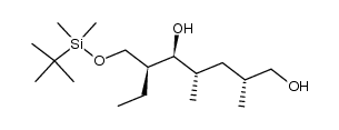 (2R,4S,5S,6S)-6-(((tert-butyldimethylsilyl)oxy)methyl)-2,4-dimethyloctane-1,5-diol Structure