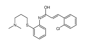 (E)-3-(2-chlorophenyl)-N-[2-[3-(dimethylamino)propylsulfanyl]phenyl]prop-2-enamide Structure