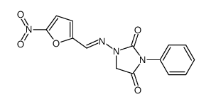 1-[(5-Nitrofurfurylidene)amino]-3-phenylimidazolidine-2,4-dione结构式