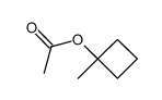 1-methylcyclobutanol acetate Structure