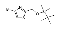 4-bromo-2-({[tert-butyl(dimethyl)silyl]oxy}methyl)-1,3-thiazole Structure