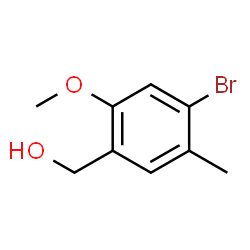4-Bromo-2-methoxy-5-methylbenzyl alcohol结构式