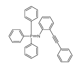 triphenyl-[2-(2-phenylethynyl)phenyl]imino-λ5-phosphane结构式