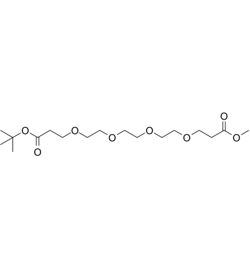 Boc-PEG4-methyl propionate结构式