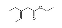 ethyl-3-ethyl-pent-3-enoate结构式