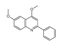 4,6-Dimethoxy-2-phenylquinoline结构式