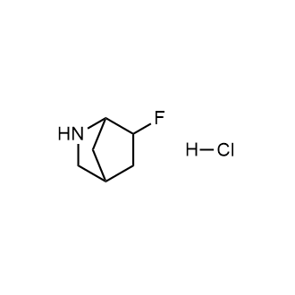 6-Fluoro-2-azabicyclo[2.2.1]Heptane hydrochloride Structure