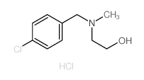 Ethanol,2-[[(4-chlorophenyl)methyl]methylamino]-, hydrochloride (1:1) structure