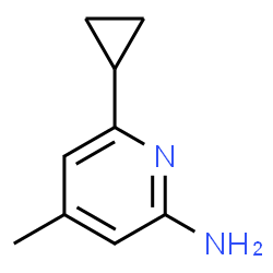 2-Pyridinamine,6-cyclopropyl-4-methyl-(9CI)结构式