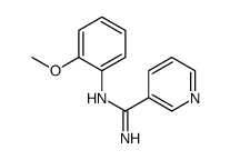 N'-(2-methoxyphenyl)pyridine-3-carboximidamide结构式