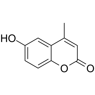 6-hydroxy-4-methylycoumarin Structure