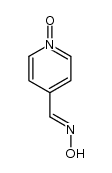 (E)-4-pyridinecarbaldehyde 1-oxide oxime Structure