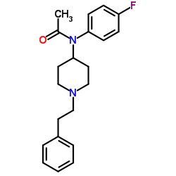 N-(4-Fluorophenyl)-N-[1-(2-phenylethyl)-4-piperidinyl]acetamide Structure