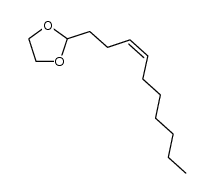 (Z)-2-(dec-3-en-1-yl)-1,3-dioxolane结构式
