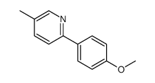 5-METHYL-2-(4-METHOXYPHENYL)PYRIDINE Structure