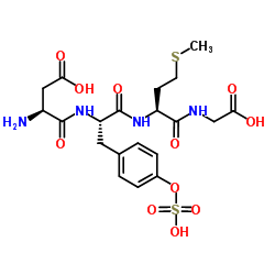 Cholecystokinin Octapeptide (1-4) (sulfated)结构式