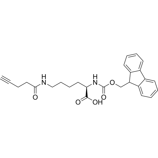 Fmoc-D-Lys(pentynoyl)-OH结构式