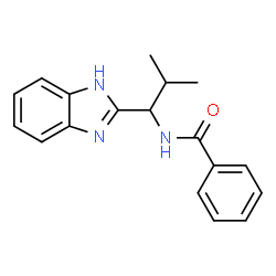 N-[1-(1H-1,3-BENZIMIDAZOL-2-YL)-2-METHYLPROPYL]BENZENECARBOXAMIDE Structure