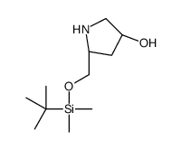 (3R,5S)-5-[[tert-butyl(dimethyl)silyl]oxymethyl]pyrrolidin-3-ol Structure