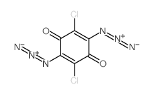 2,5-Cyclohexadiene-1,4-dione,2,5-diazido-3,6-dichloro- structure