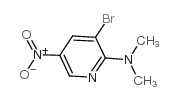 3-溴-2-(N,N-二甲基)氨基-5-硝基吡啶结构式