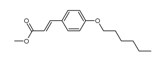 methyl (E)-3-(4-hexyloxy-phenyl)acrylate Structure