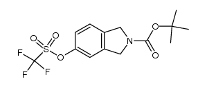 tert-butyl 5-(((trifluoromethyl)sulfonyl)oxy)isoindoline-2-carboxylate结构式