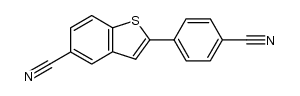 2-(4-cyano-phenyl)-benzo[b]thiophene-5-carbonitrile结构式