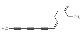 6-Tetradecene-8,10,12-triyn-3-one Structure