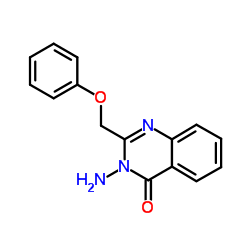 3-AMINO-2-PHENOXYMETHYL-3 H-QUINAZOLIN-4-ONE结构式