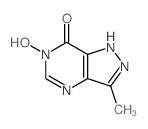 7H-Pyrazolo[4,3-d]pyrimidin-7-one,1,6-dihydro-6-hydroxy-3-methyl- Structure