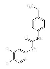 Urea,N-(3,4-dichlorophenyl)-N'-(4-ethylphenyl)- Structure
