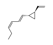 1α-Ethenyl-2β-[(1E,3Z)-1,3-hexadienyl]cyclopropane Structure