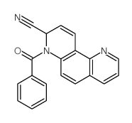 1,7-Phenanthroline-8-carbonitrile,7-benzoyl-7,8-dihydro-结构式