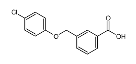 3-(4-CHLORO-PHENOXYMETHYL)-BENZOIC ACID结构式