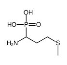 (1-amino-3-methylsulfanylpropyl)phosphonic acid Structure