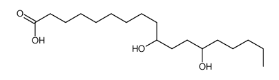 10,13-dihydroxyoctadecanoic acid Structure
