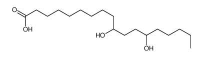 10,13-dihydroxyoctadecanoic acid结构式