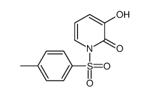 3-hydroxy-1-(4-methylphenyl)sulfonylpyridin-2-one结构式