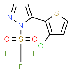 5-(3-Chloro-2-thienyl)-1-[(trifluoromethyl)sulfonyl]-1H-pyrazole structure