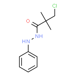 3-CHLORO-2,2-DIMETHYL-N'-PHENYLPROPANOHYDRAZIDE结构式