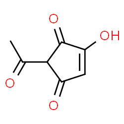4-Cyclopentene-1,3-dione, 2-acetyl-4-hydroxy- (9CI)结构式