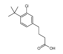 4-(3-chloro-4-tert-butyl-phenyl)butanoic acid结构式