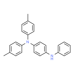 N,N-Bis(4-methylphenyl)-N'-phenyl-1,4-benzenediamine结构式