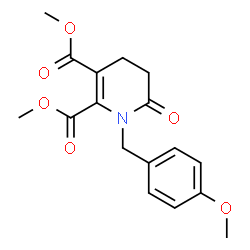 Dimethyl 1-(4-methoxybenzyl)-6-oxo-1,4,5,6-tetrahydro-2,3-pyridinedicarboxylate Structure