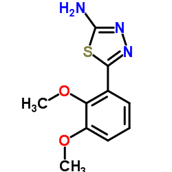 5-(2,3-Dimethoxyphenyl)-1,3,4-thiadiazol-2-amine结构式