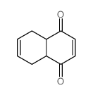 cis-4a,5,8,8a-Tetrahydro-1,4-naphthoquinone Structure