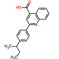 2-(4-SEC-BUTYL-PHENYL)-QUINOLINE-4-CARBOXYLIC ACID结构式