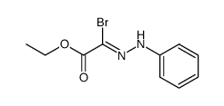 N-phenylhydrazono α-bromoglyoxylate d'ethyle Structure
